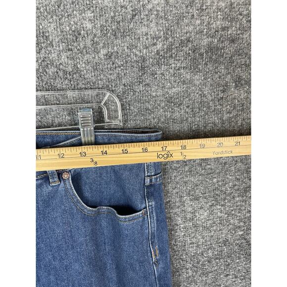 Soft Surroundings The Ultimate Denim Relaxed Straight Jeans size 14 Med wash - Picture 5 of 16